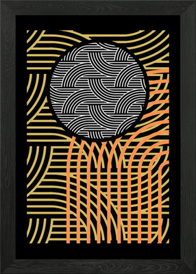 Abstraktes geometrisches Muster gerahmtes Wandbild Poster Leinwanddruck Bild