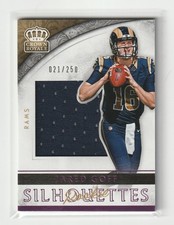 2016 Panini Crown Royale Pink Silhouettes Patch Rookie Jared Goff 21/250