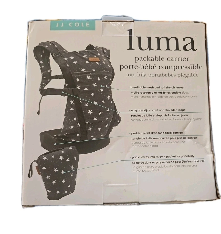 JJ Cole Luma Packable Carrier, 4 Position Baby Carrier, Compact Travel Bag - Image 3 of 4