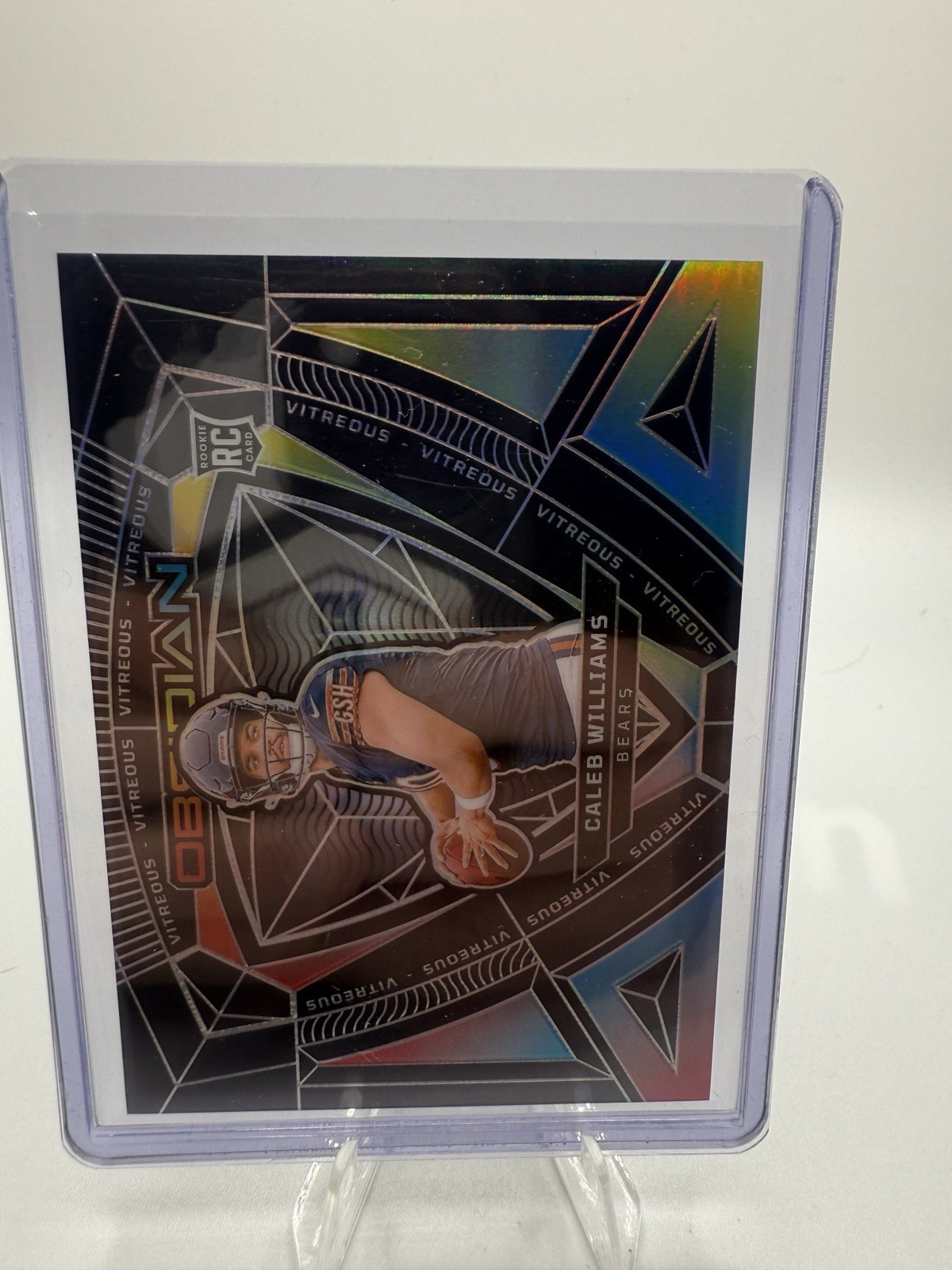2024 Panini Obsidian CALEB WILLIAMS RC VITREOUS CASE HIT Bears