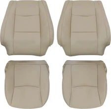 Driver and Passenger Bottom & Top Back Replacement Seat Covers Microfiber