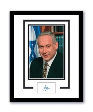 Benjamin Netanyahu Autographed Signed Framed Photo Israel Prime Minister ACOA