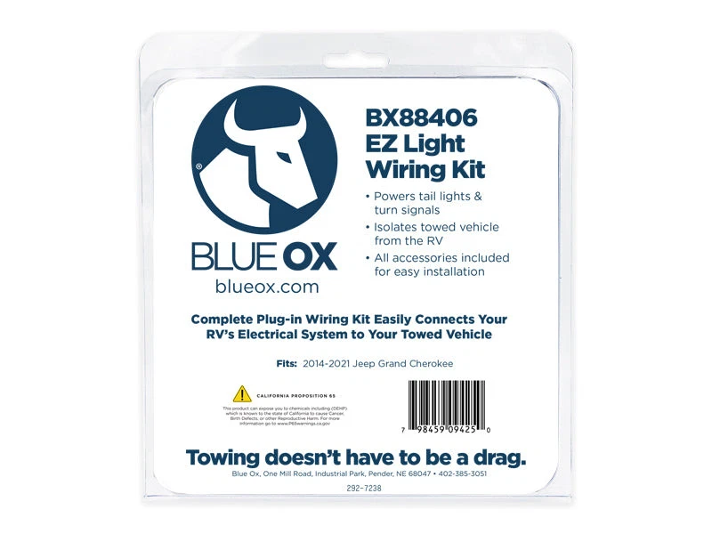 Kit de arnés de cableado de luz Blue Ox BX88406 EZ - Conector plano de 4 vías de remolque Foto 2 de 2