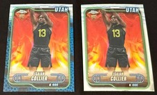 2024-25 Topps Chrome NBA Isaiah Collier #112 RC Utah Jazz Blue Refractor