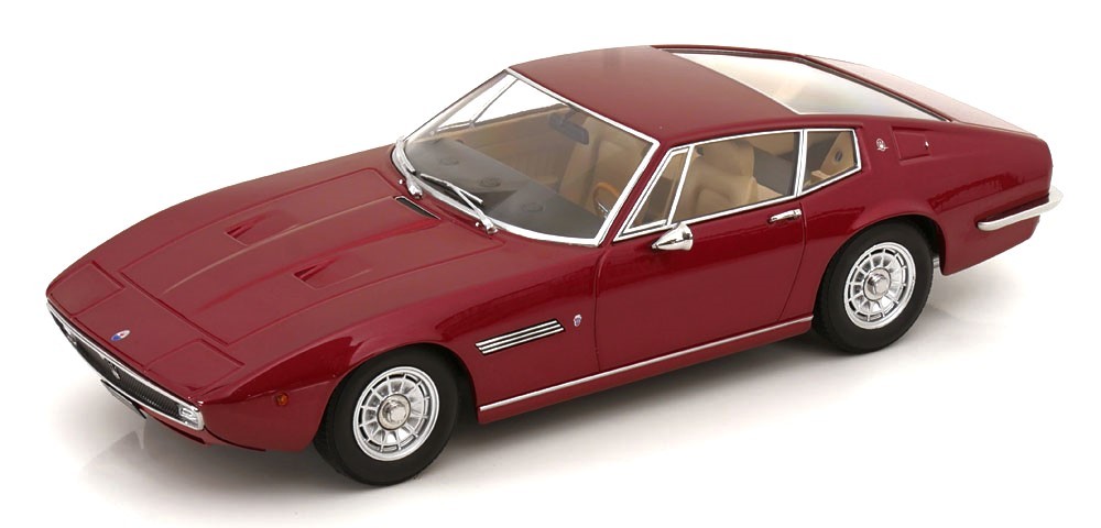 KK Scale 1/18 MASERATI GHIBLI COUPE RED METALLIC 1969 Diecast Model