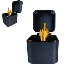 1Pcs Adult Funny Gift Toy Prank Gift Box Weird Stuff Joke Middle Finger in a Box