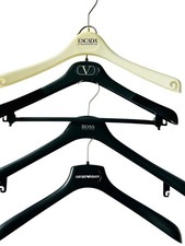 4 Designer Clothes Hangers Valentino Escada Hugo Boss Armani Boutique Display