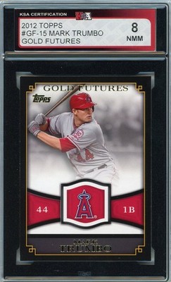 2012 Topps #GF-15 Mark Trumbo Gold Futures KSA 8