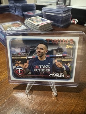 2024 Topps Carlos Correa #400 Golden Mirror Image Variation Short Print Twins SP