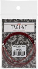 ChiaoGoo TWIST Red Lace Interchangeable Cables 30"-Large