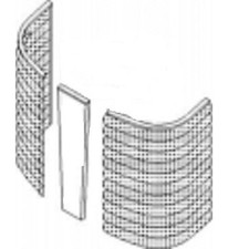 Grille - Rh Fits Massey Ferguson 50 65 182421m92 Fits Massey Harris 50