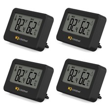 4PCS Mini Digital Hygrometer and Thermometer,Reptile Thermometer with Magneti...