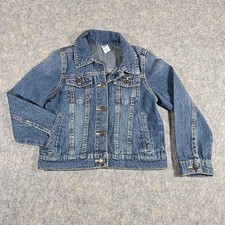 Carter's Classic Blue Jean Youth Jacket Size 7 7A Boys Girls Medium Wash Denim