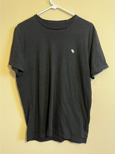 Abercrombie  Fitch Large Black T-shirt With Moose Logo