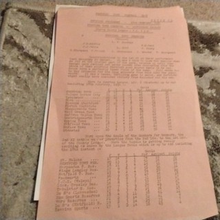 Hertford Town Reserves v Dickinsons Croxley Football Programme 25/5/1950.