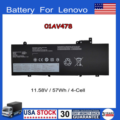 11.58V 01AV478 BATTERY FOR LENOVO ThinkPad T480S Series SB10K97620 L17M3P72 New