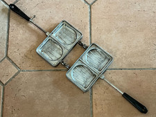 Ancien moule a croque monsieur ou gaufre SEFAMA Made in France/ Gaufrier