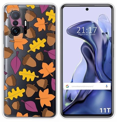 Yoedge Custodia Trasparente Per Xiaomi 11T/11T Pro, 3 Pezzi, TPU Morbido Con Disegno Pianeta, Antiurto