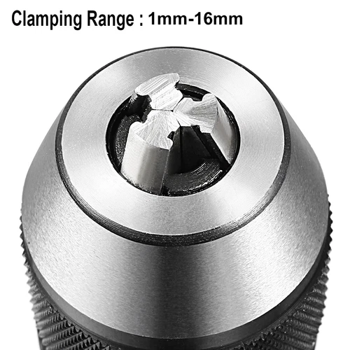 Schlüssellos Bohrfutter 1/2-20UNF Gewinde Halterung 1/32"-5/8" 3-Kiefer - Bild 4 von 5