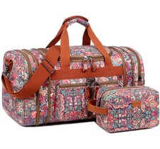 Multicolor Travel Duffel Weekender Bag for Carry on Overnight Bag With Toilet...