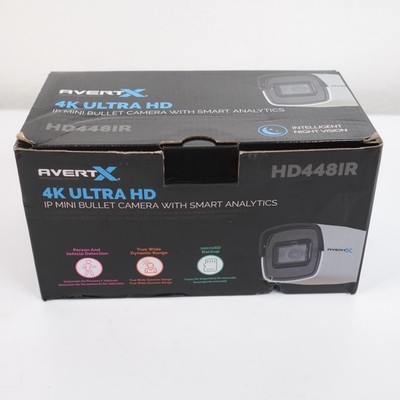 Avertx HD448 IR Indoor/outdoor Mini Bullet Security Camera Smart Analytics NIB
