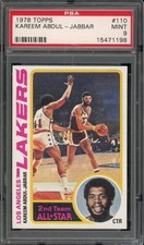 1978-79 Topps Kareem Abdul-Jabbar PSA 9