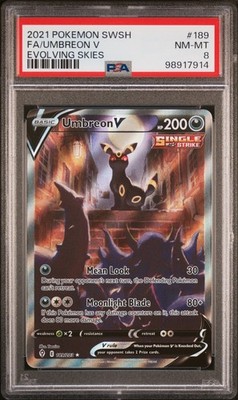 Umbreon V (Alternate Full Art) 189/203 SWSH07: Evolving Skies Holo