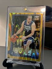 2025-26 Topps Chrome Gold Raywave Refractor Joe Ingles /50 Timberwolves #142