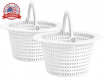 FibroPool Above Ground Pool Skimmer Basket Replacement 2 Pack - Through-Wall Str