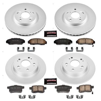 Power Stop CRK2742 Z17 Evolution Brake Kit with Genuine Geomet Coated Rotors And
