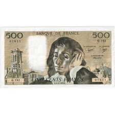 [#1232728] France, 500 Francs, Pascal, 1983-06-02, Q.192, AU