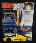 SAM HORNISH JR Signed Championship Racing Magazine PSA/DNA — photo 1