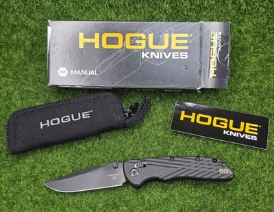 Hogue #24376 Deka MagnaCut Cerakote 3.25'' Clip Point Blade Black Polymer Handle