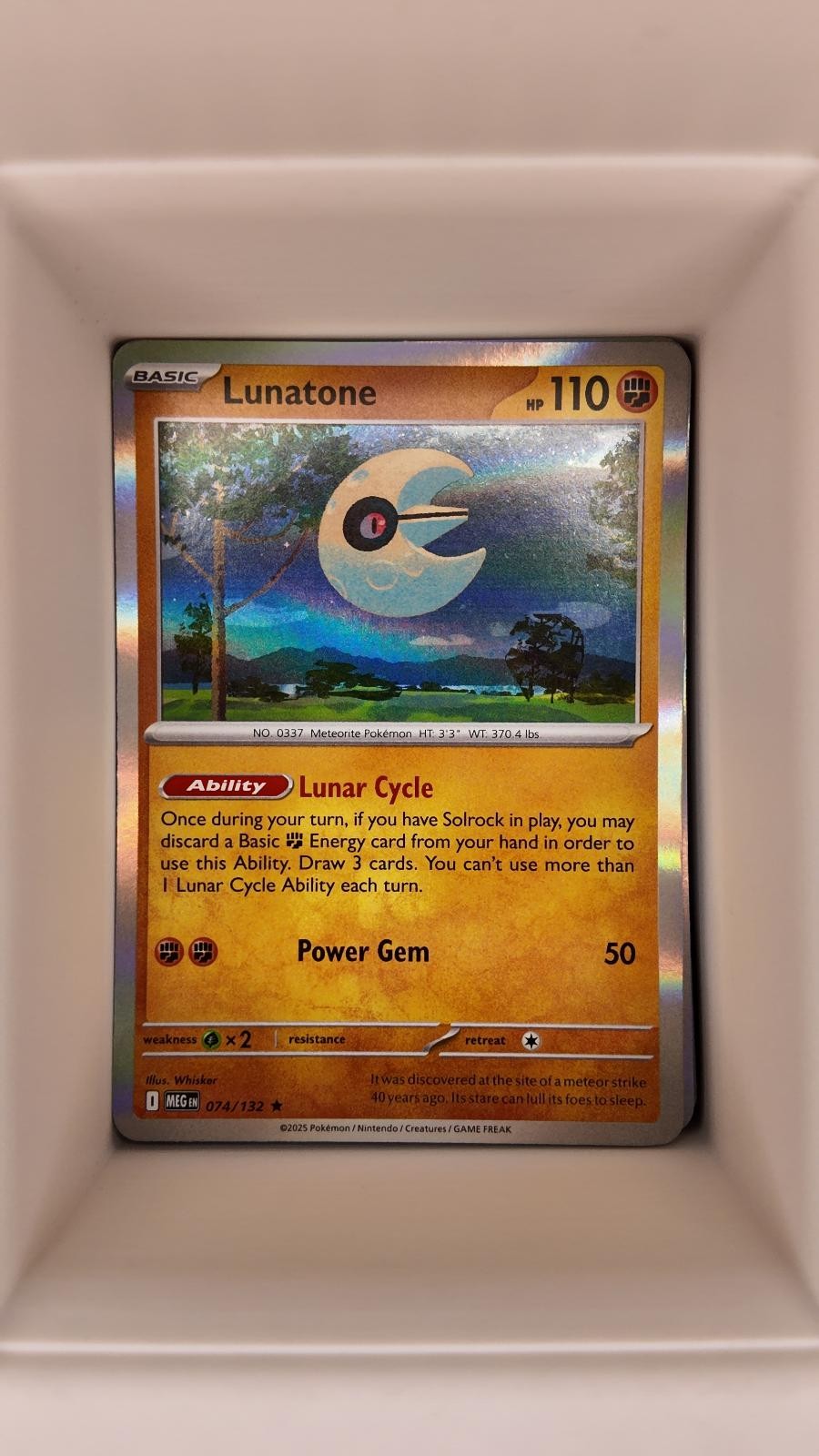 LUNATONE 074/132 HOLO MEGA EVOLUTION LP