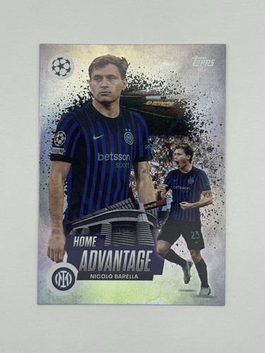 Nicolo Barella 2025-26 Topps Chrome UEFA UCC Home Pitch Advantage Case Hit SSP