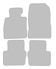 Fußmatten passend für Mazda CX-3 Typ DK (Baujahr 2015 - aktuell), Deluxe grau