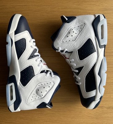 Air Jordan 6 Retro GS Olympic 2024 Navy Blue White UK5,5 US6Y EU38,5