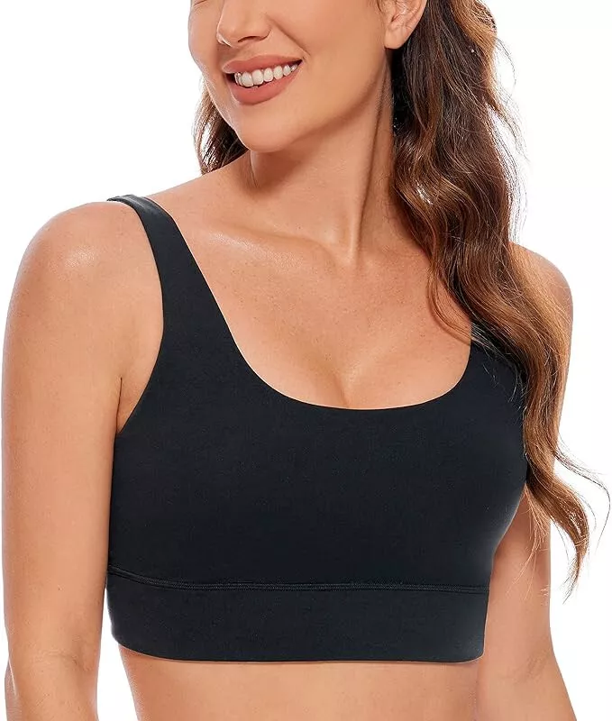 NWT XL CRZ YOGA Butterluxe Womens U Back Sports Bra Scoop Neck