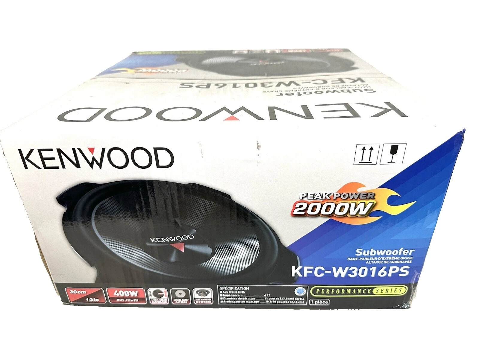 Altavoz Kenwood 12in. Altavoces Del Coche y sistemas de Altavoces