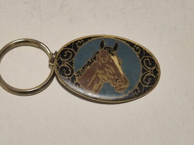 Aminco USA Schlüsselanhänger/ Keychain Pferde massiv Messing neu ohne Etikett 