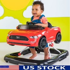 4 in 1 Adjustable Baby Walker W/ Removable Steering Wheel Infants 6-24 Months US
