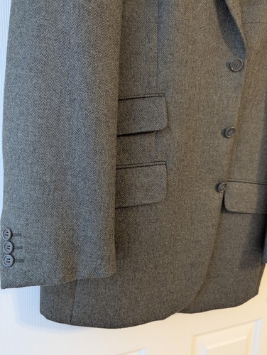 CHAQUETA DEPORTIVA LOUIS FERAUD LANA HOMBRE NUEVA IT 54 R US 44 R HECHA EN ITALIA - Imagen 11 de 13