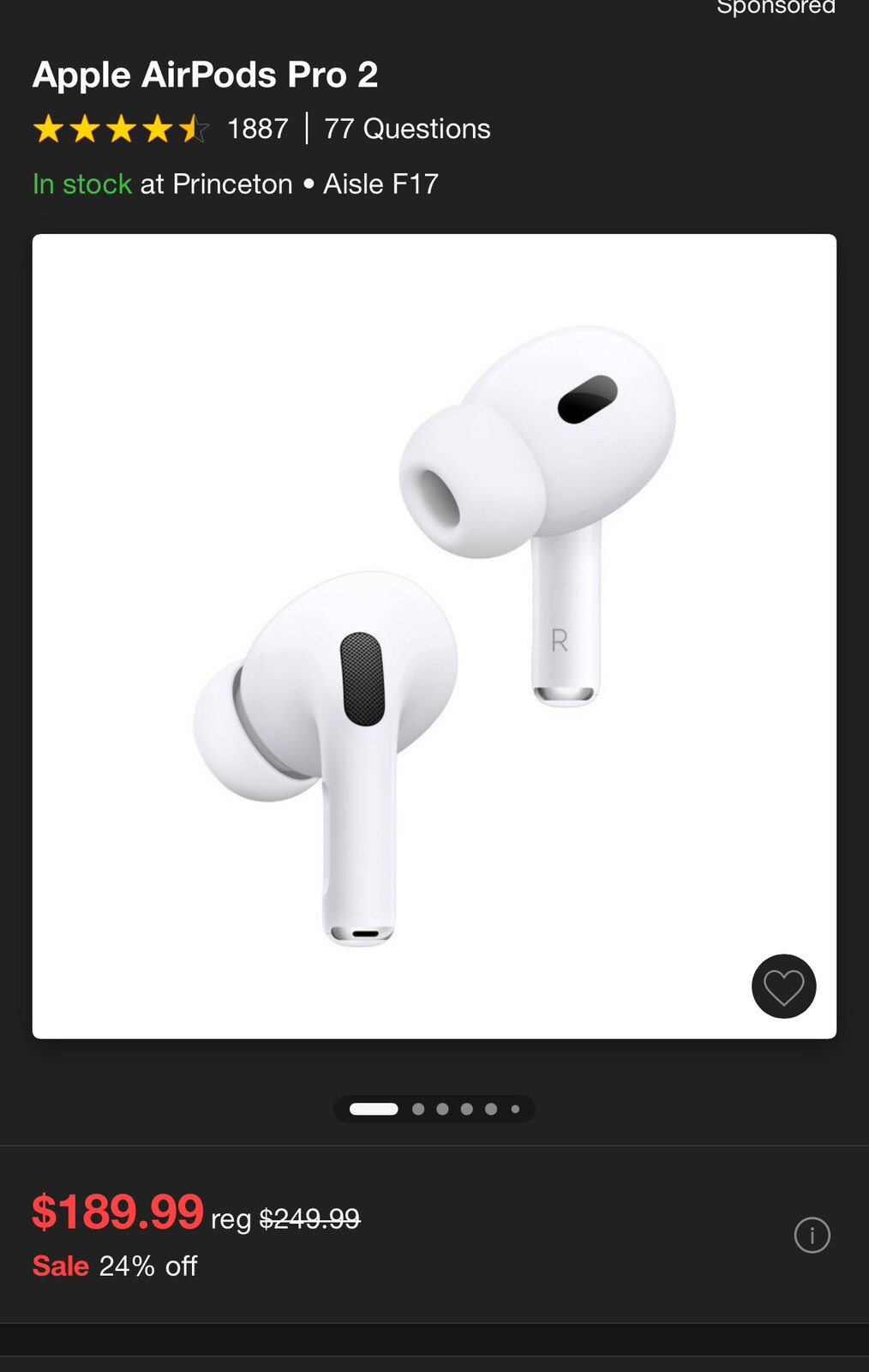 AirPods Pro Gen 2 Wireless Earbuds - 30% Off Retail Price-image