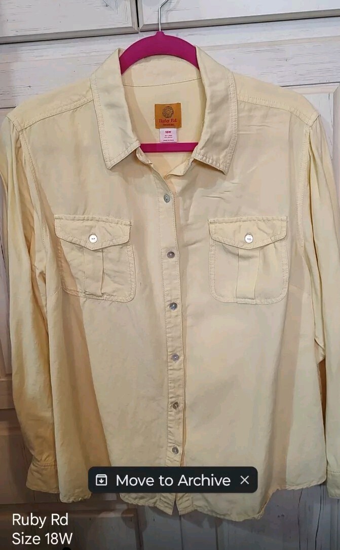 Women's Ruby Road Collared Button Down Blouse - image 1