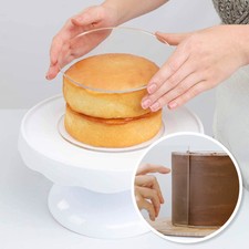 2 pz piatti torta crema al burro acrilica dischi per servire torte