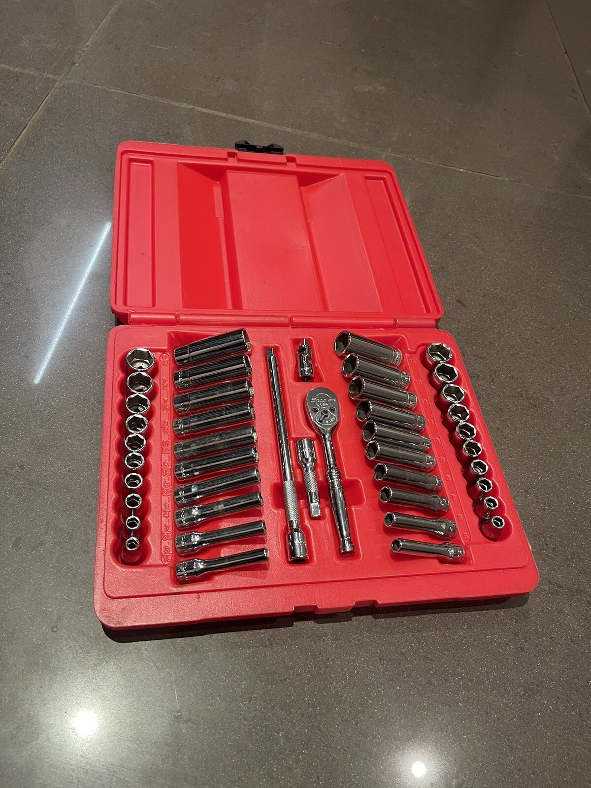 Snap On 1/4 Ratchet Socket Set Metric And Imperial 44pc eBay