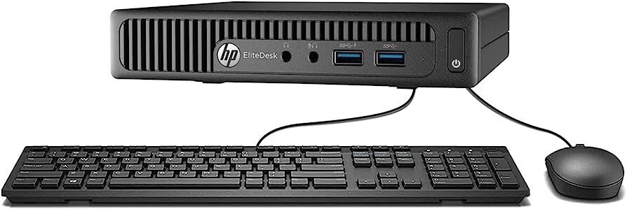 HP Desktop Computer Mini PC Intel i3 8GB RAM 240GB SSD 19 in LCD