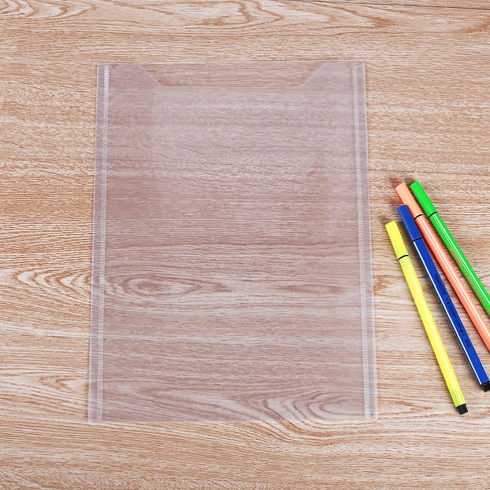 20 pcs Clear Document Folder Multifunction File Folder Plastic