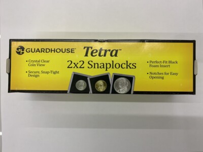 Guardhouse 2x2 Large Dollar Coin Holders - 10 Snaplock Tetra Cases Per Box