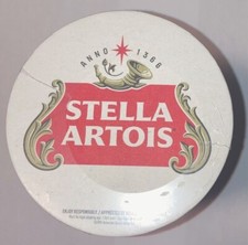 Confezione 125 Sottobicchieri STELLA ARTOIS 4 Pollici Rotondi 2 Lati NUOVI Sigillati